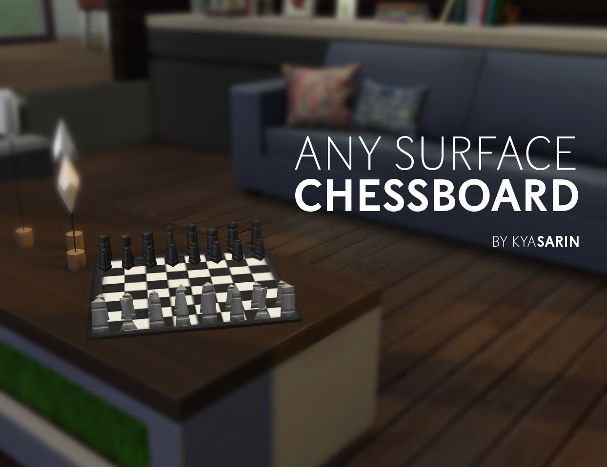 My Sims 4 Blog Any Surface Chessboard by Kya Sarin