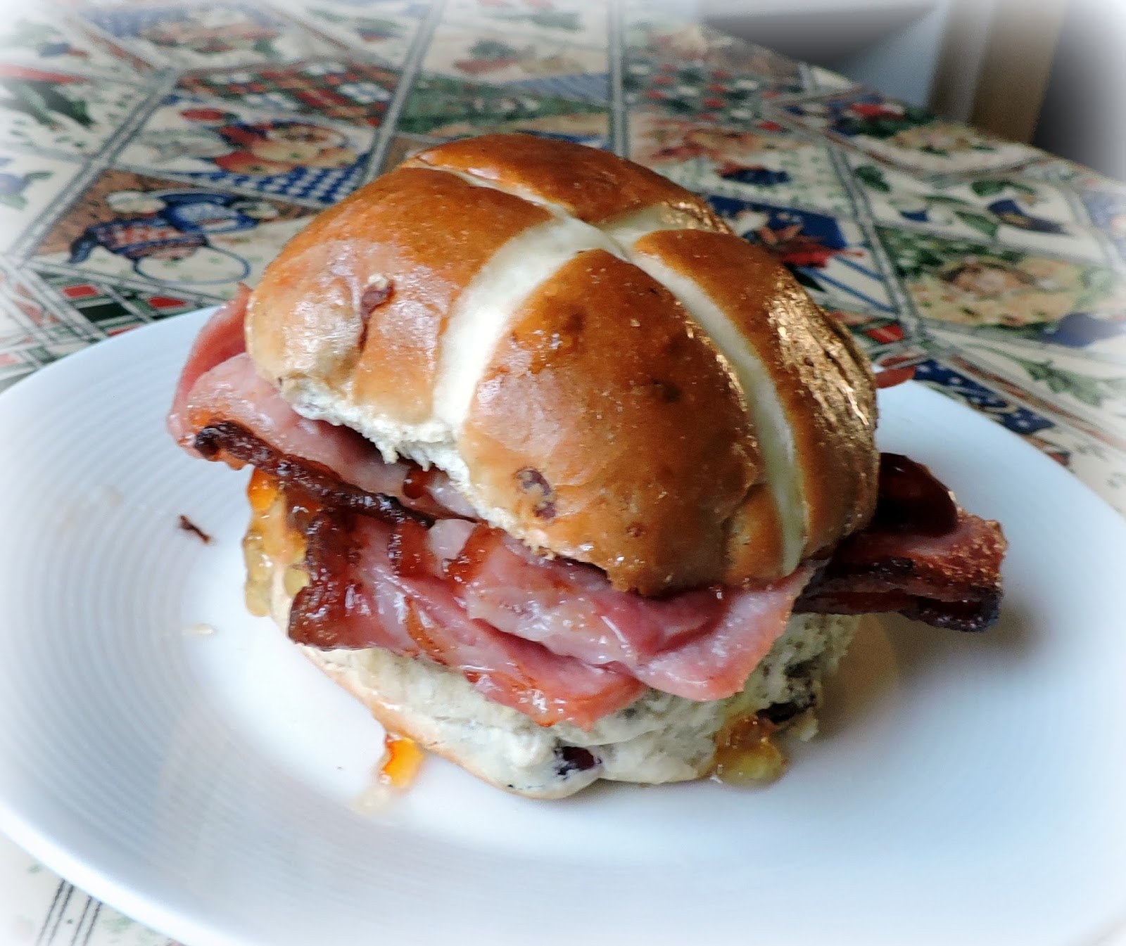 Hot Cross Bacon Sandwich The English Kitchen