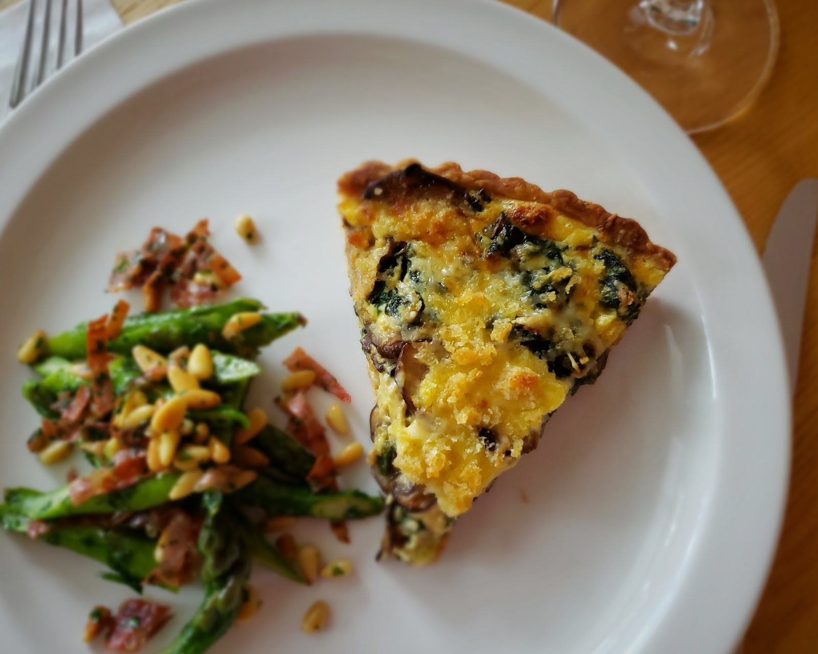 For Love of the Table: Savory Beet Greens & Mushroom Quiche...two ways...