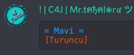 discord renkli yazi yazma