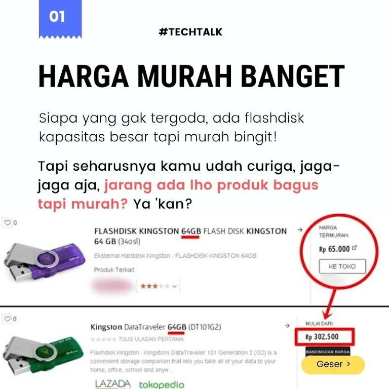 3 cara membedakan Flashdisk palsu dengan yang asli