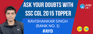 Discussion with Ravishankar (Rank 1, SSC CGL 2015) : Ask your Doubts |_2.1