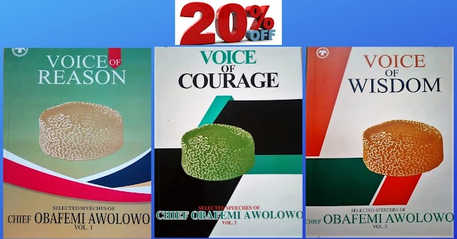 20% OFF Chief Obafemi Awolowo Books
