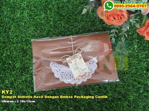 Dompet Sintetis Kecil Dengan Embos Packaging Cantik