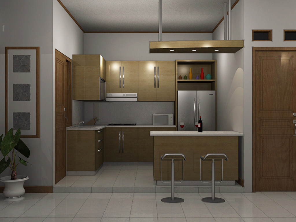 contoh desain dapur kecil minimalis