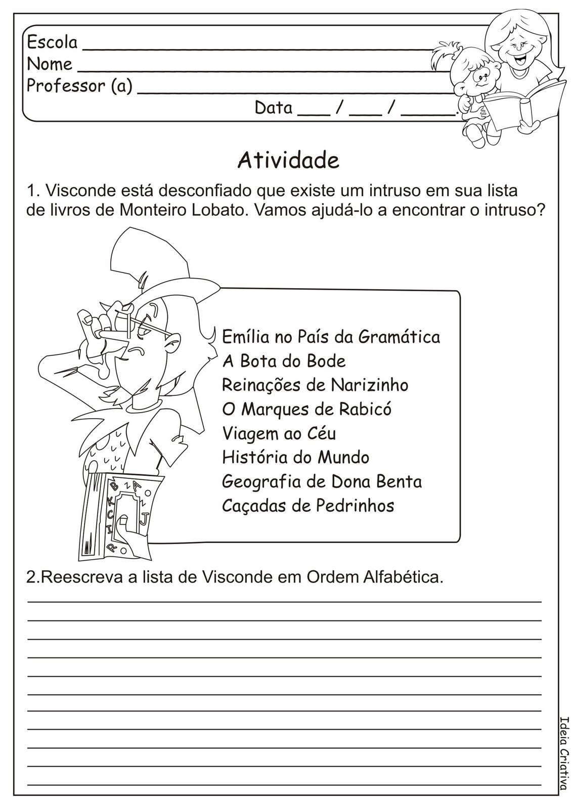 Textos Do Sítio Do Picapau Amarelo EDULEARN Textos Do Sítio Do Picapau Amarelo EDULEARN