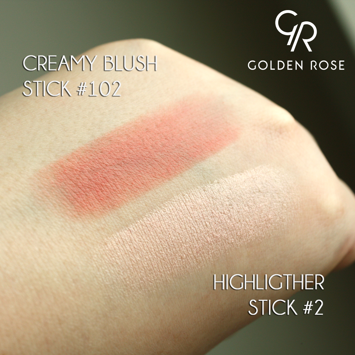 Kuna Domowa GOLDEN ROSE CREAMY BLUSH STICK + HIGHLIGTHER STICK = ♥