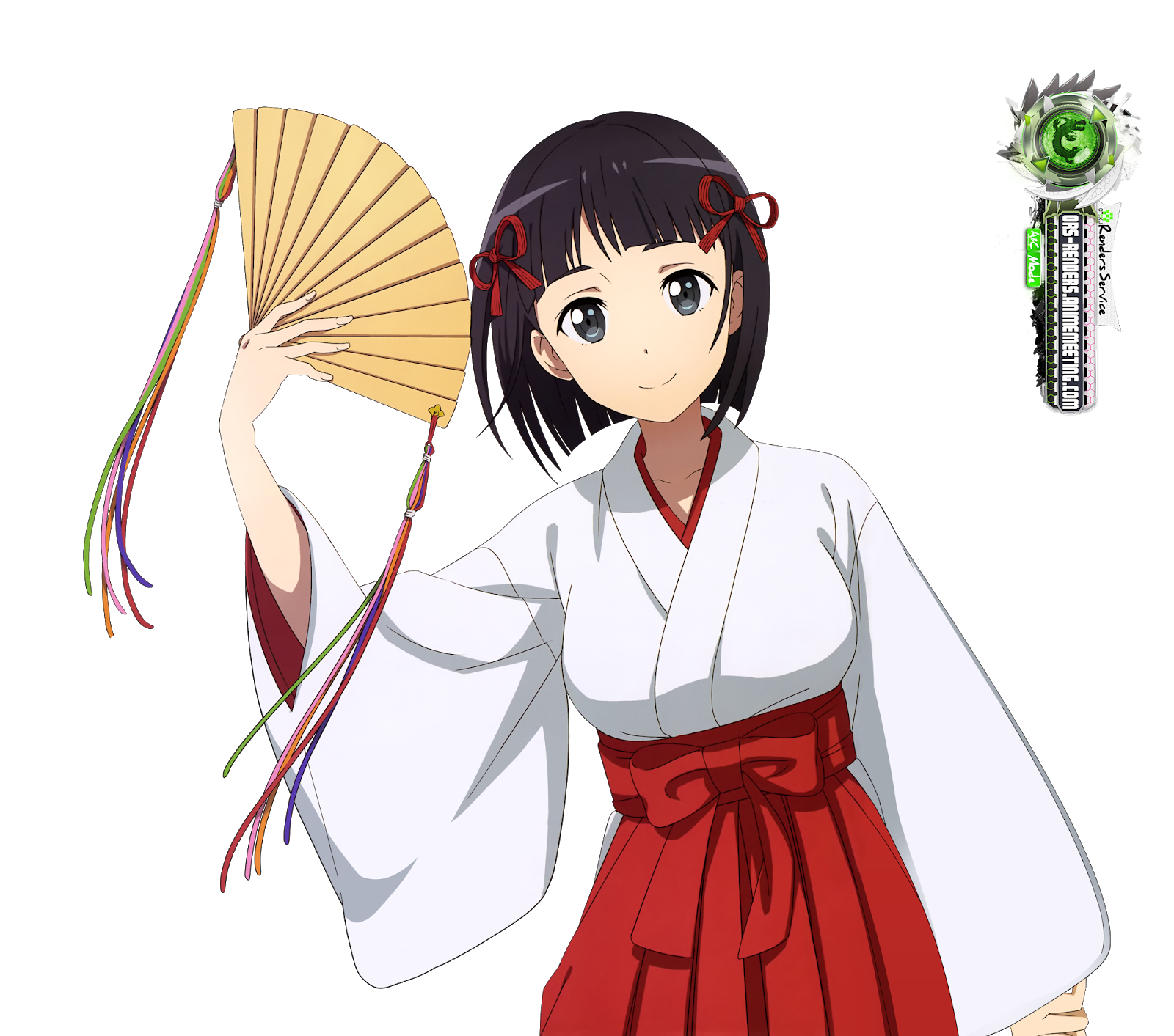 Sword Art Onlinekirigaya Suguha New Year Miko 2018 Hd Render Ors