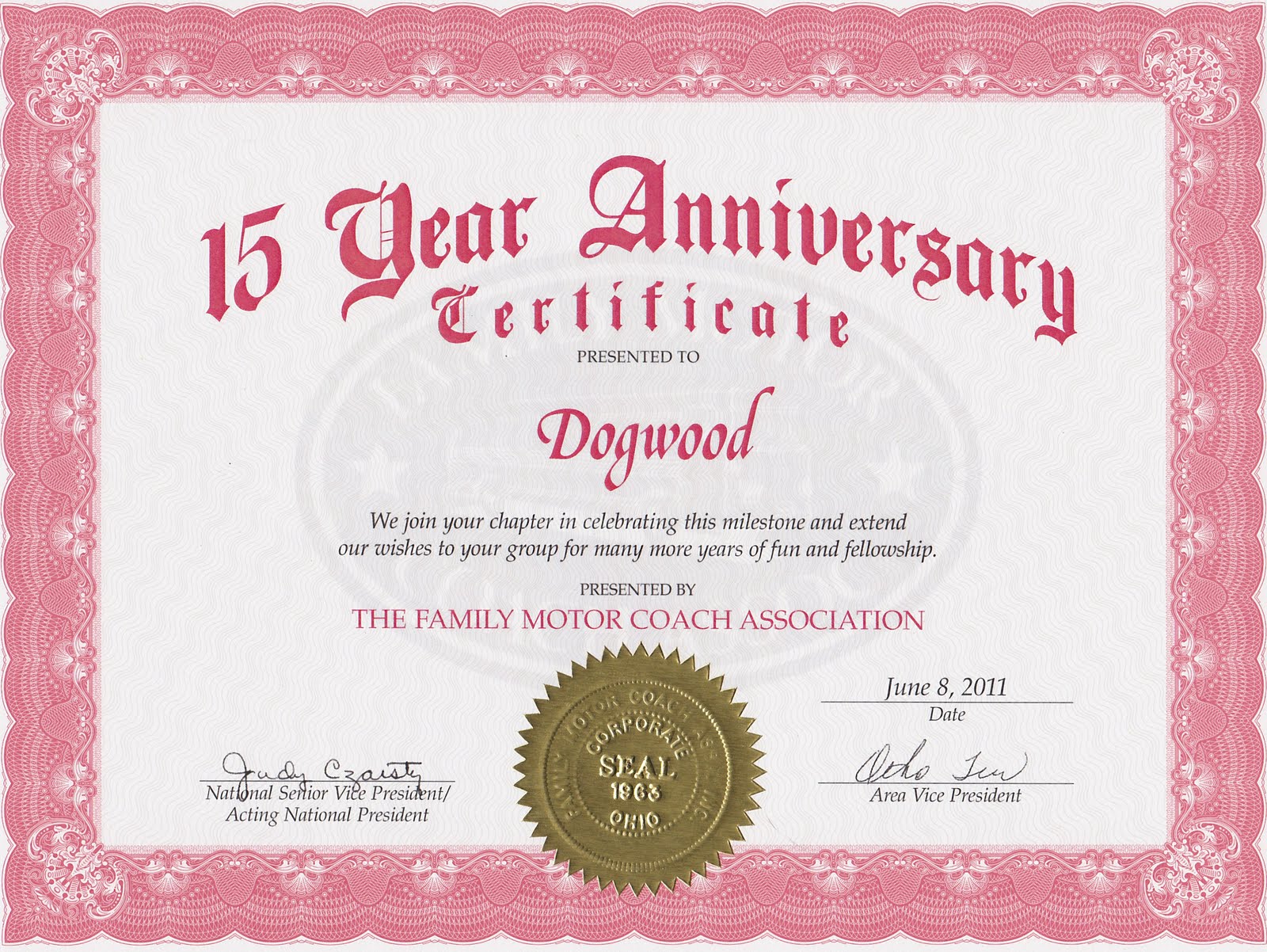 FMCA Dogwood Chapter July 2011