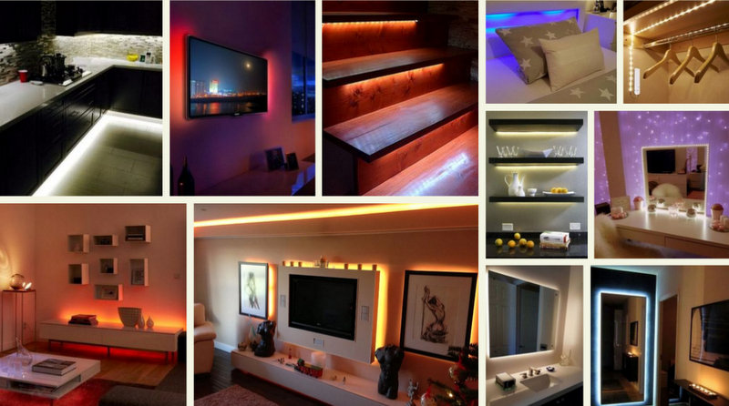 Iδέες φωτισμού με Ταινίες LED | SOULOUPOSETO