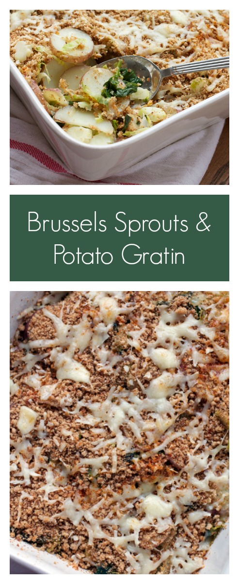 Brussels Sprouts and Potato Gratin || A Less Processed Life