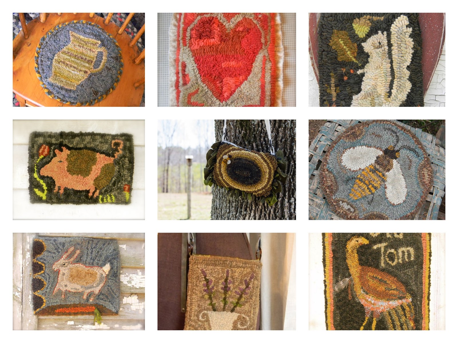 Farm PDF Patterns for Rug Hooking Patterns