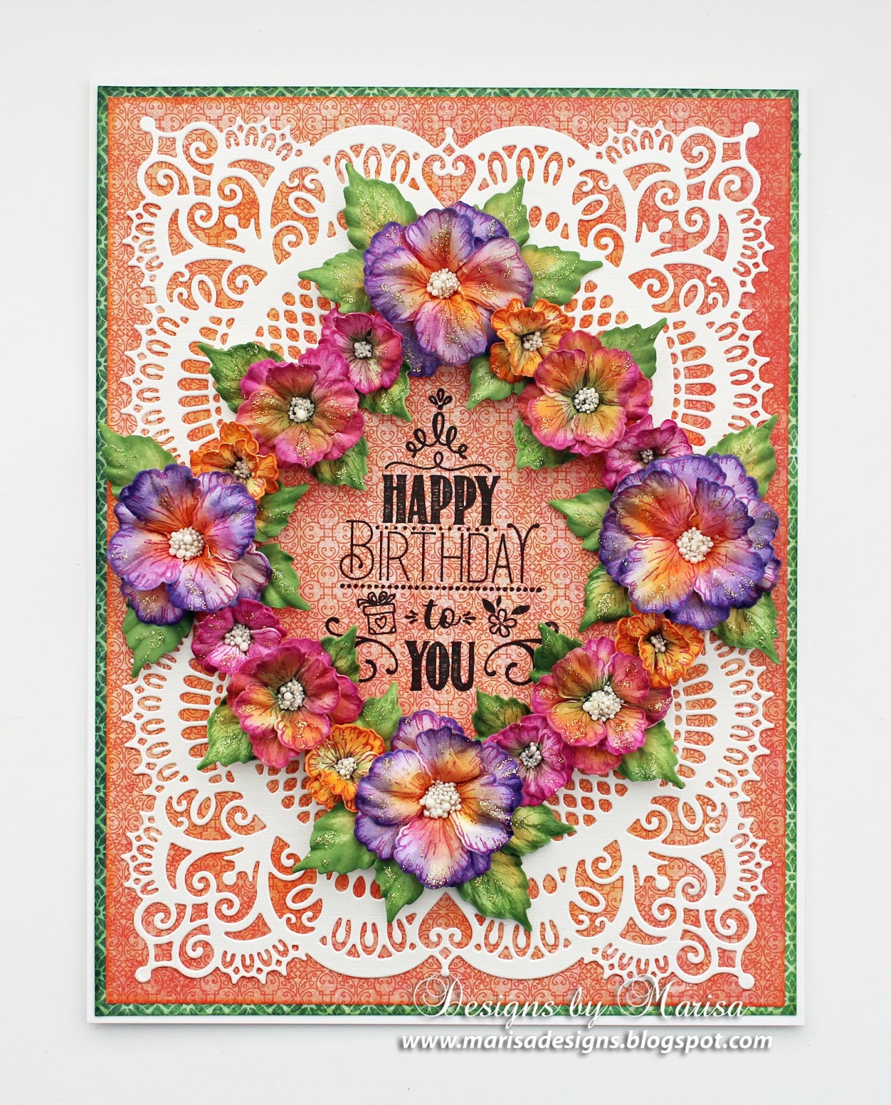 Designs by Marisa: Heartfelt Creation - Happy Birthday to You Card