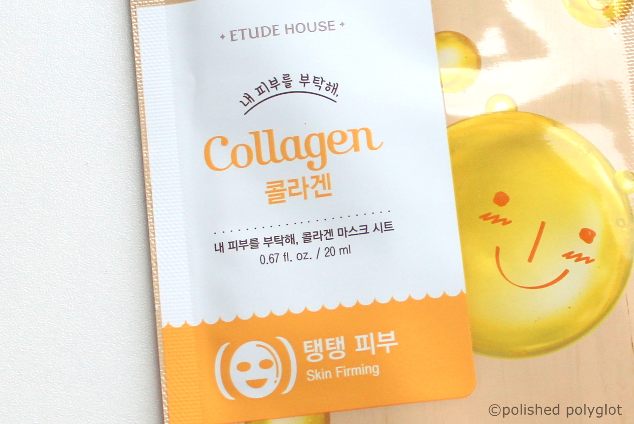 Korean Beauty │ Etude House I need you Collagen! Sheet mask