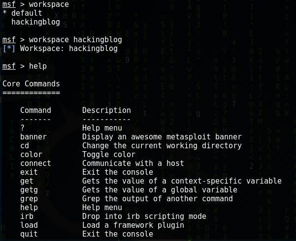 metasploit framework msfconsole