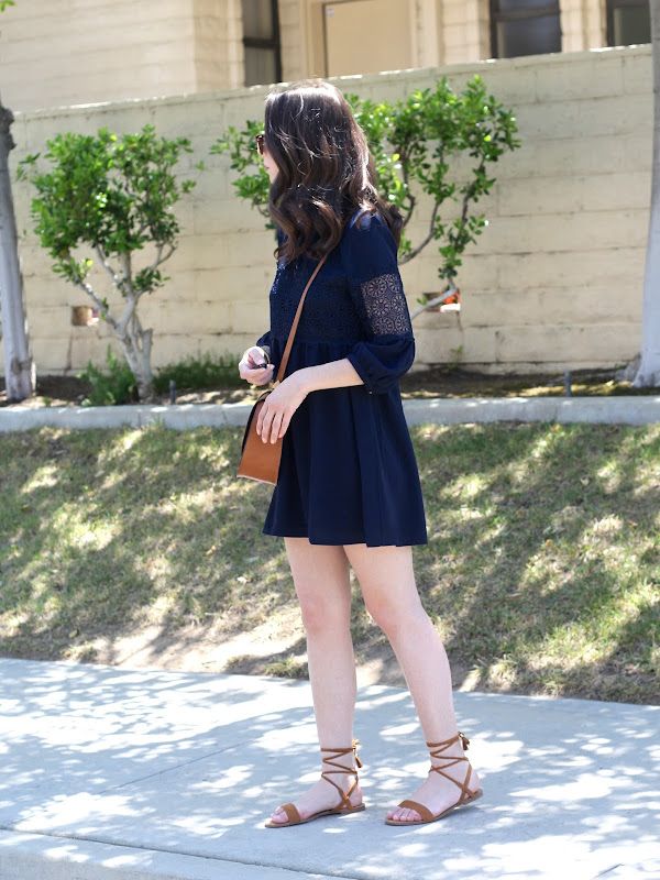 Forever 21 Blue Lace Dress