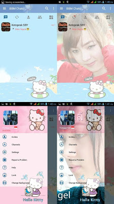 BBM Change Background with Hello Kitty BBM Change Background with Hello Kitty