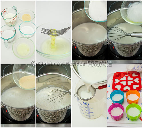 Coconut Milk Pudding Procedures
