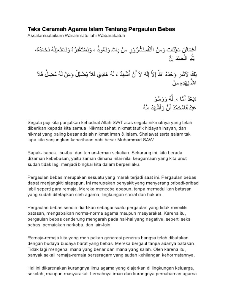 Teks Ceramah Wood Scribd Indo