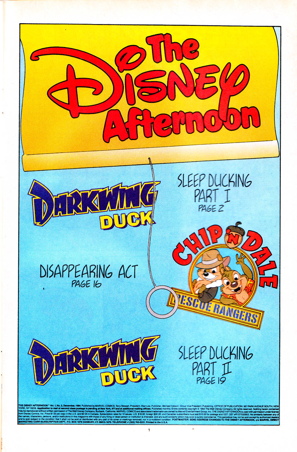Read online The Disney Afternoon comic -  Issue #2 - 3