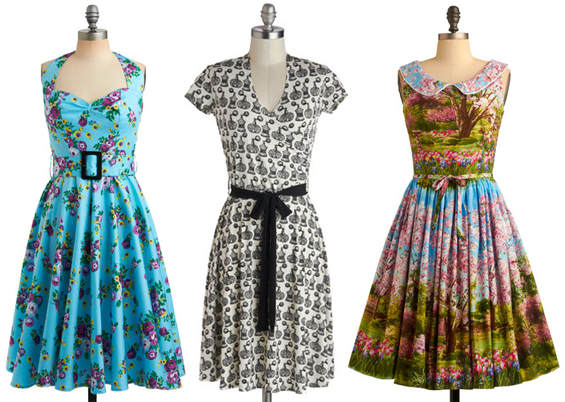 Plus Size Picks - Novelty Print Dresses from Modcloth | Sugar, Darling?