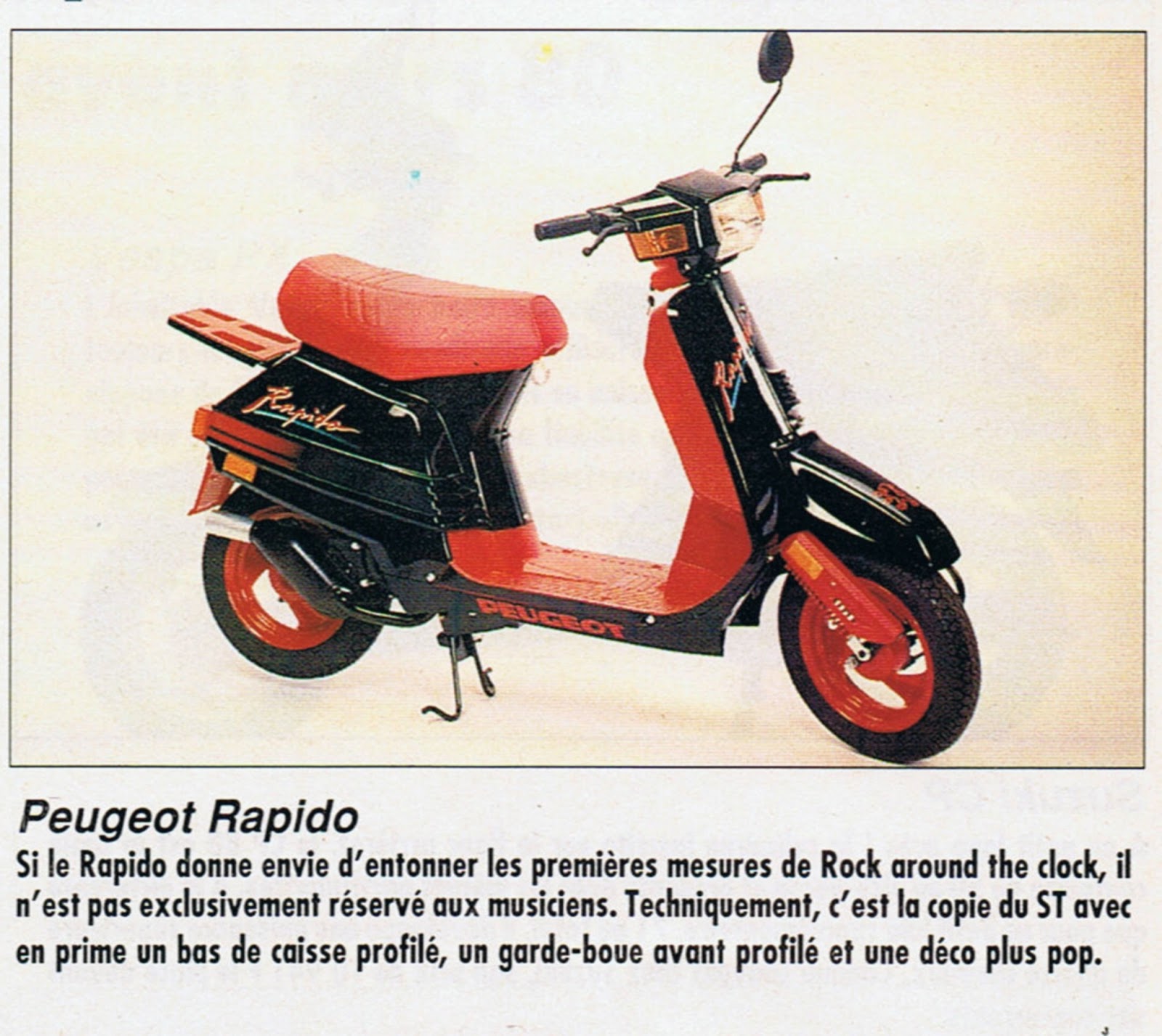 motocycles oldies passion PEUGEOT RAPIDO 50