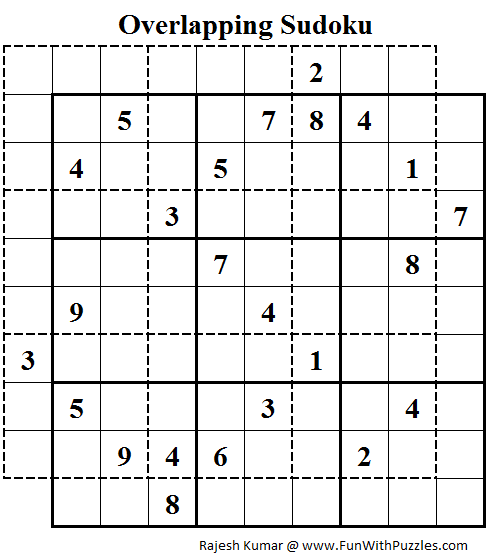 Overlapping Sudoku (Daily Sudoku League #118)