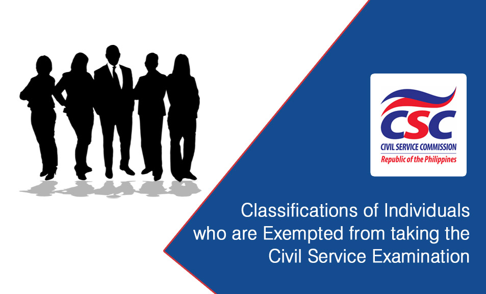 Civil Service Exam PH Classifications Of Individuals Who