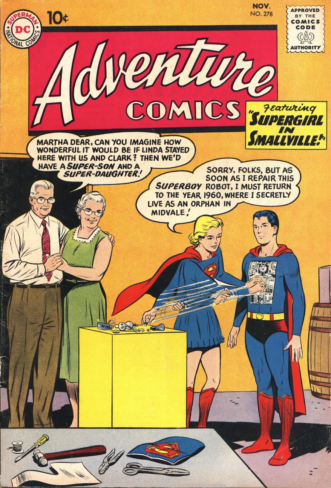 Days Of Adventure Adventure Comics 278 November 1960
