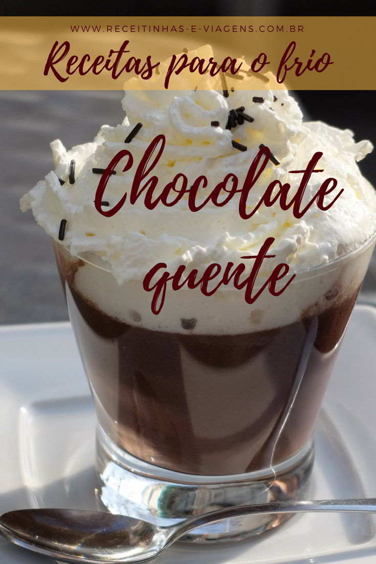 Receita do chocolate mexicano da Kopenhagen Receitinhas e Viagens