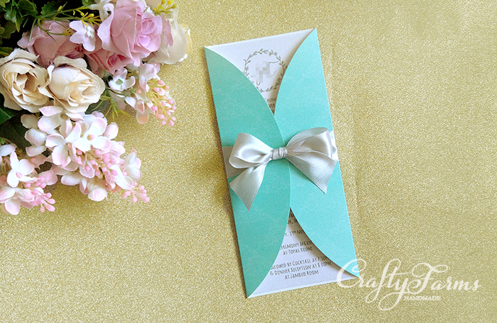 Wedding Card Malaysia Crafty Farms Handmade : Mint Garden Wedding ...