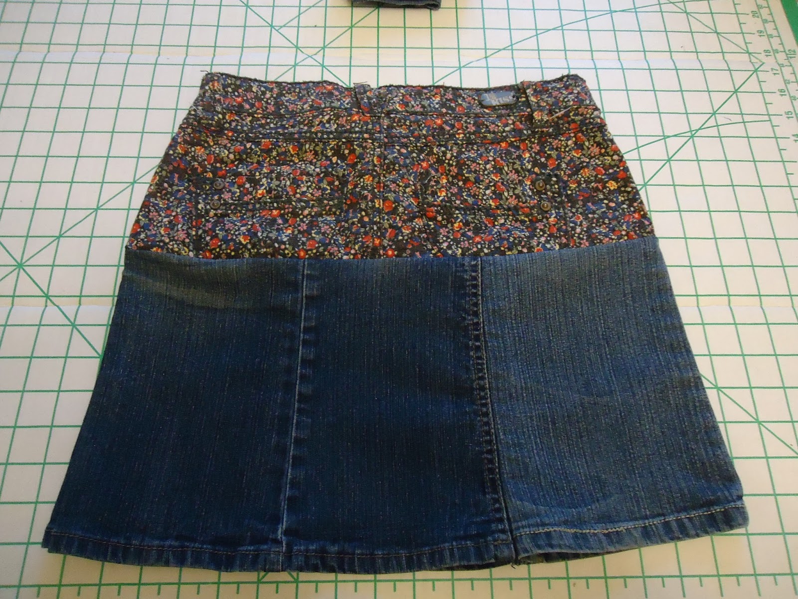 Thrifty Mom In Boise: Upcycled Denim Skirts