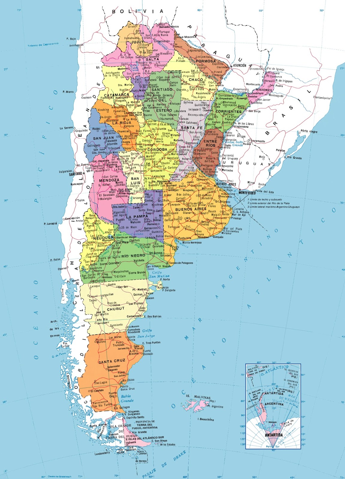 Mapas de la República Argentina