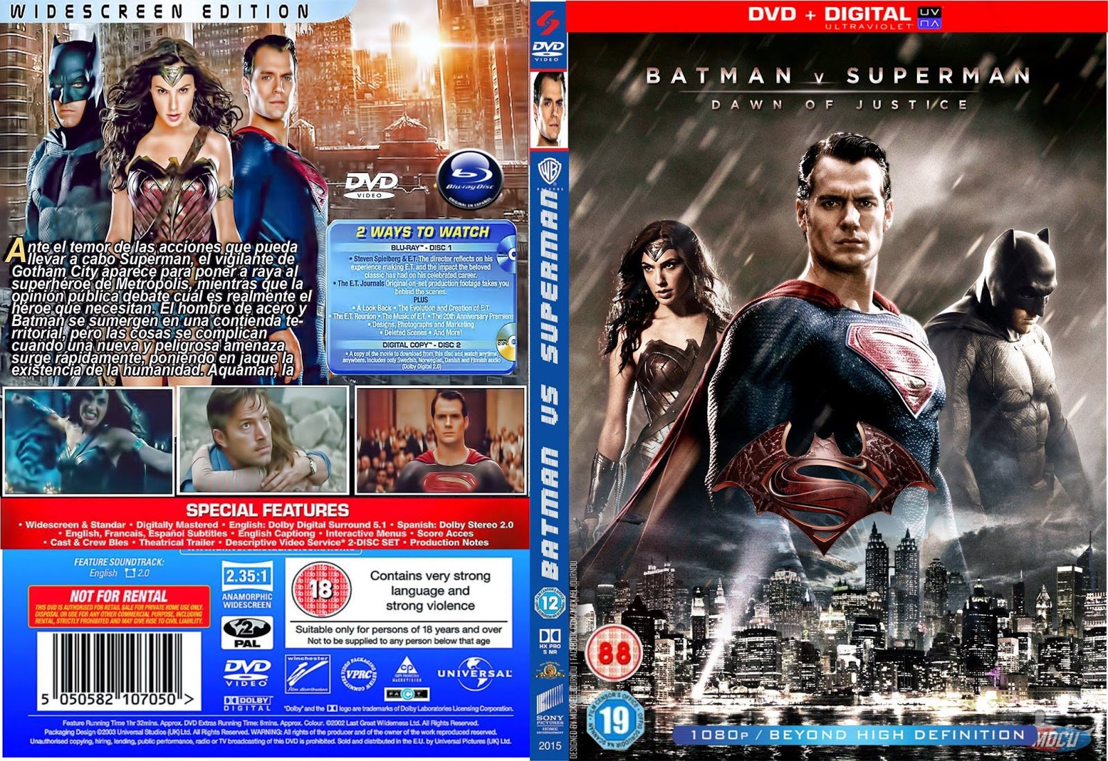 Peliculas en dvd Batman vs Superman DVD Y BLURAY