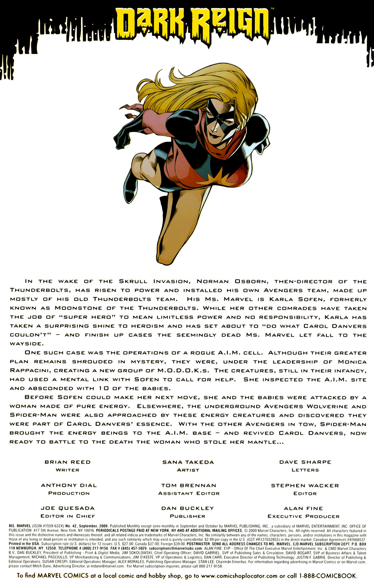 Read online Ms. Marvel (2006) comic -  Issue #42 - 2