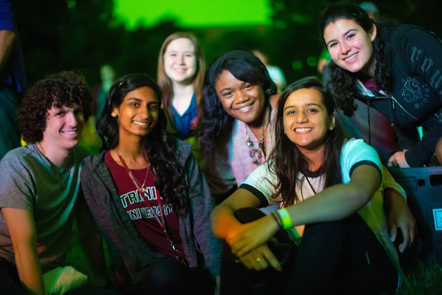 Trinity University students at concert Trinity University students at concert