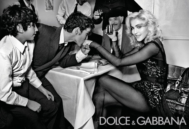 Madonna to pierwsza gwiazda reklamująca markę Dolce  & Gabbana