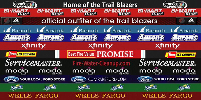 Stadium Comcast Sports Northwest Blazers List Of Nba Sponsors