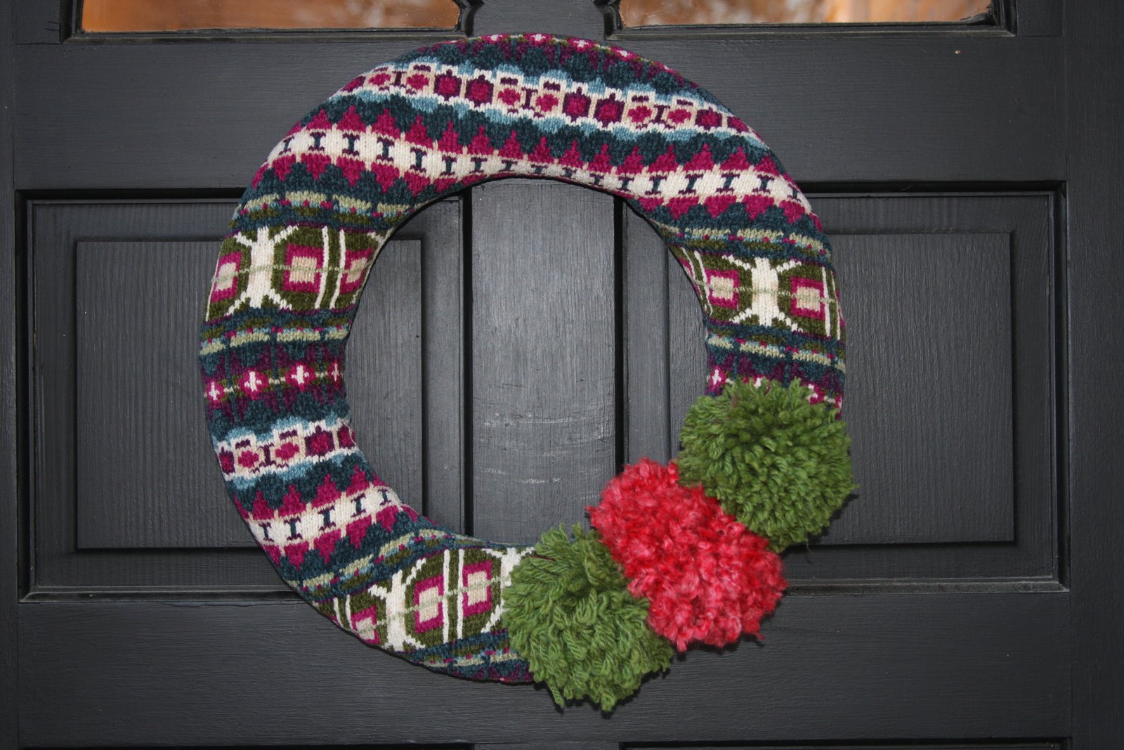 Life Frosting sweater wrapped wreaths