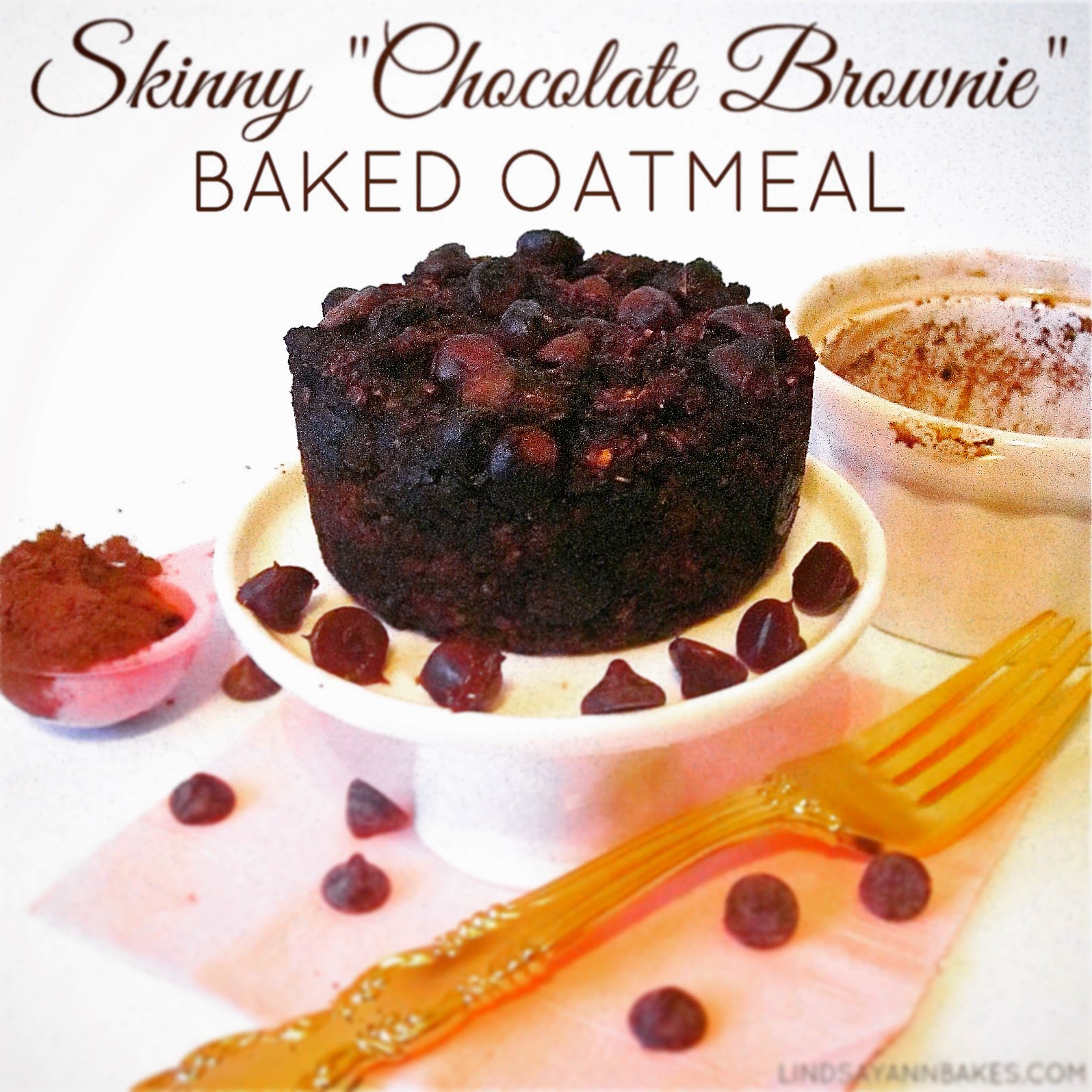 SingleServing Skinny "Chocolate Brownie" Baked Oatmeal (eggfree