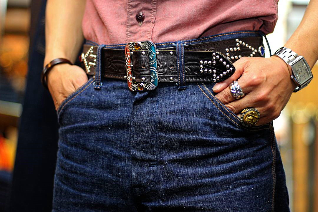 誠実 atlast\u0026co × ACE WESTERN BELTS 別注ベルト 32 - 通販 - www