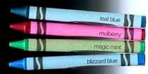 Rare and Not Rare:  A Visual look at Crayola crayon color names you probably haven't seen