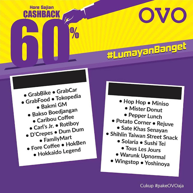 #OVO - #Promo Cashback 60% Setelah Nyoblos (17 - 30 April 2019) #OVO - #Promo Cashback 60% Setelah Nyoblos (17 - 30 April 2019)