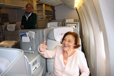 passeggera aereo più anziana al mondo