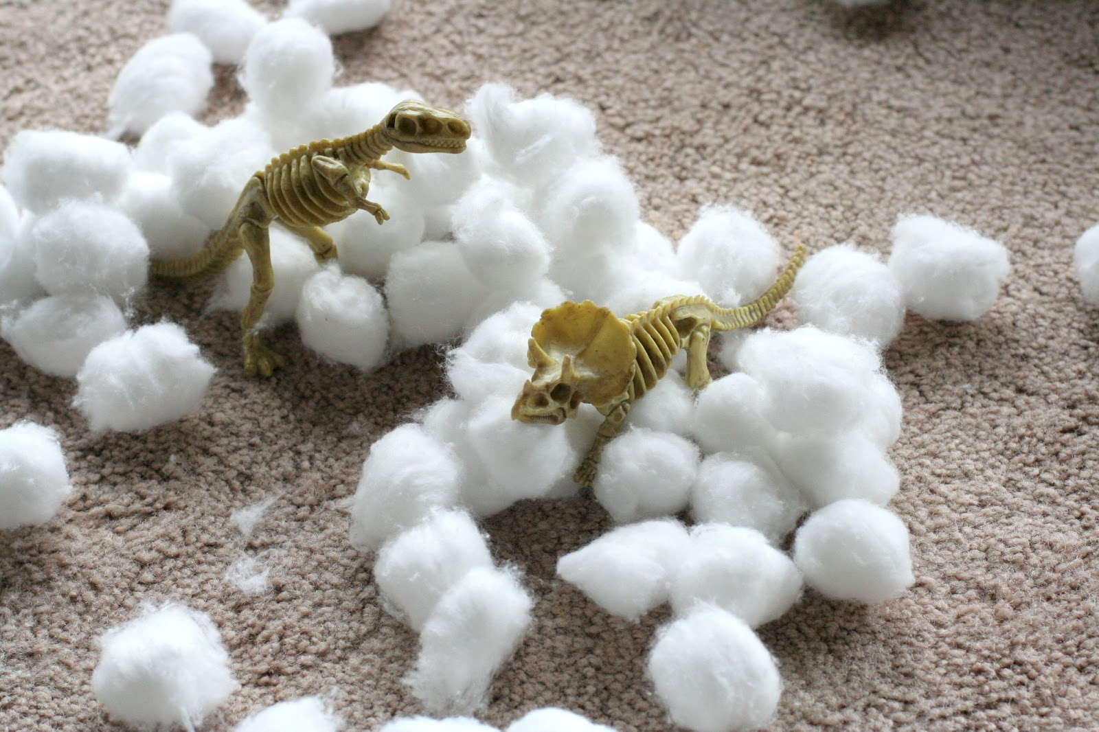 Baked Cotton Balls and Cotton Ball Sensory