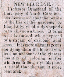 Blue Dye, 1823