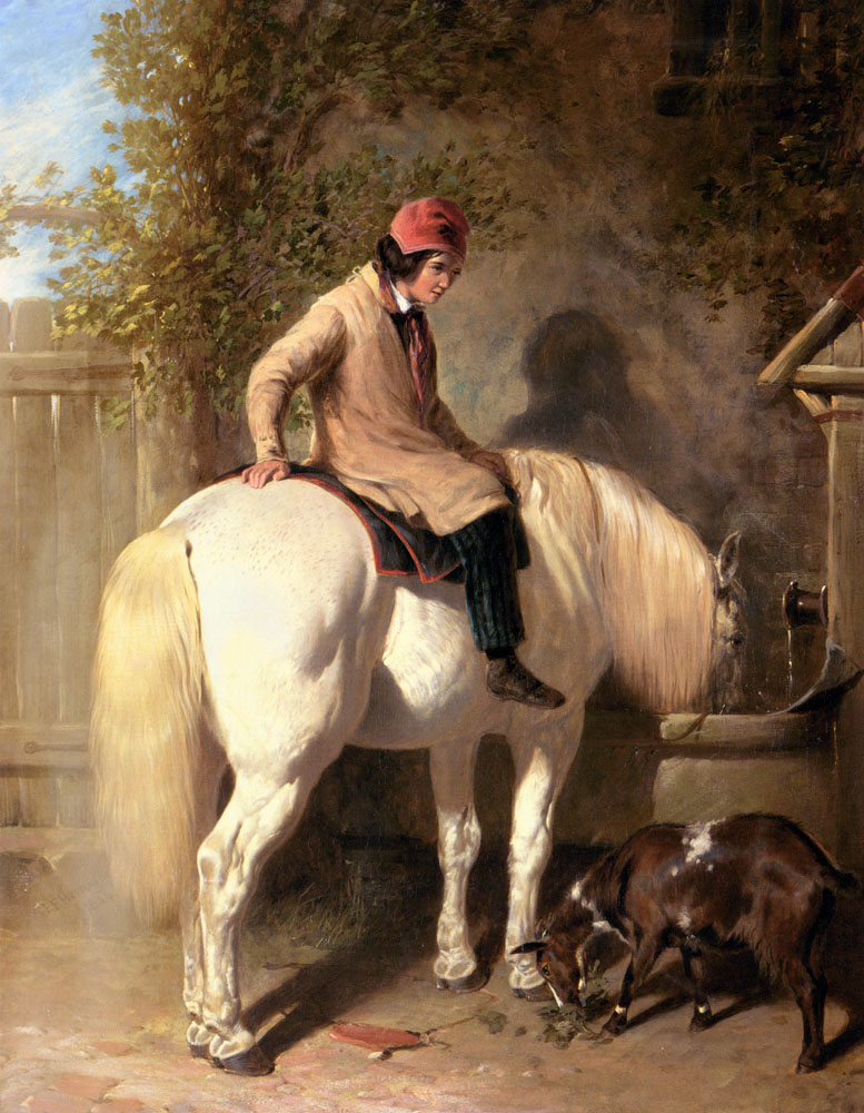 Painting of John Frederick Herring Snr artist, John Frederick Herring