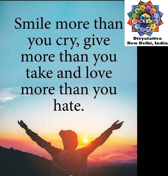 Divyatattva Positive Quotes Inspiration Motivation : Giving Smile