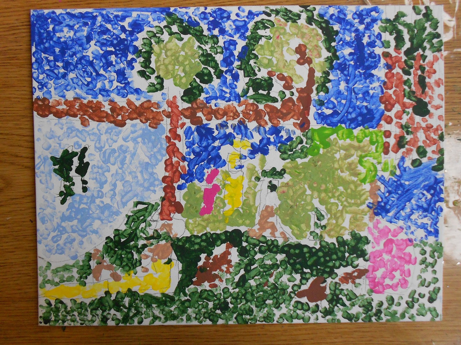 Learn, Explore, Create 1st Grade Seurat Paintings