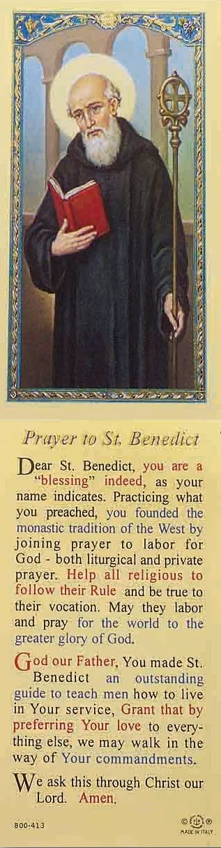 Prayer to St Benedict